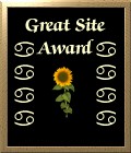 Marina's Great Site Award